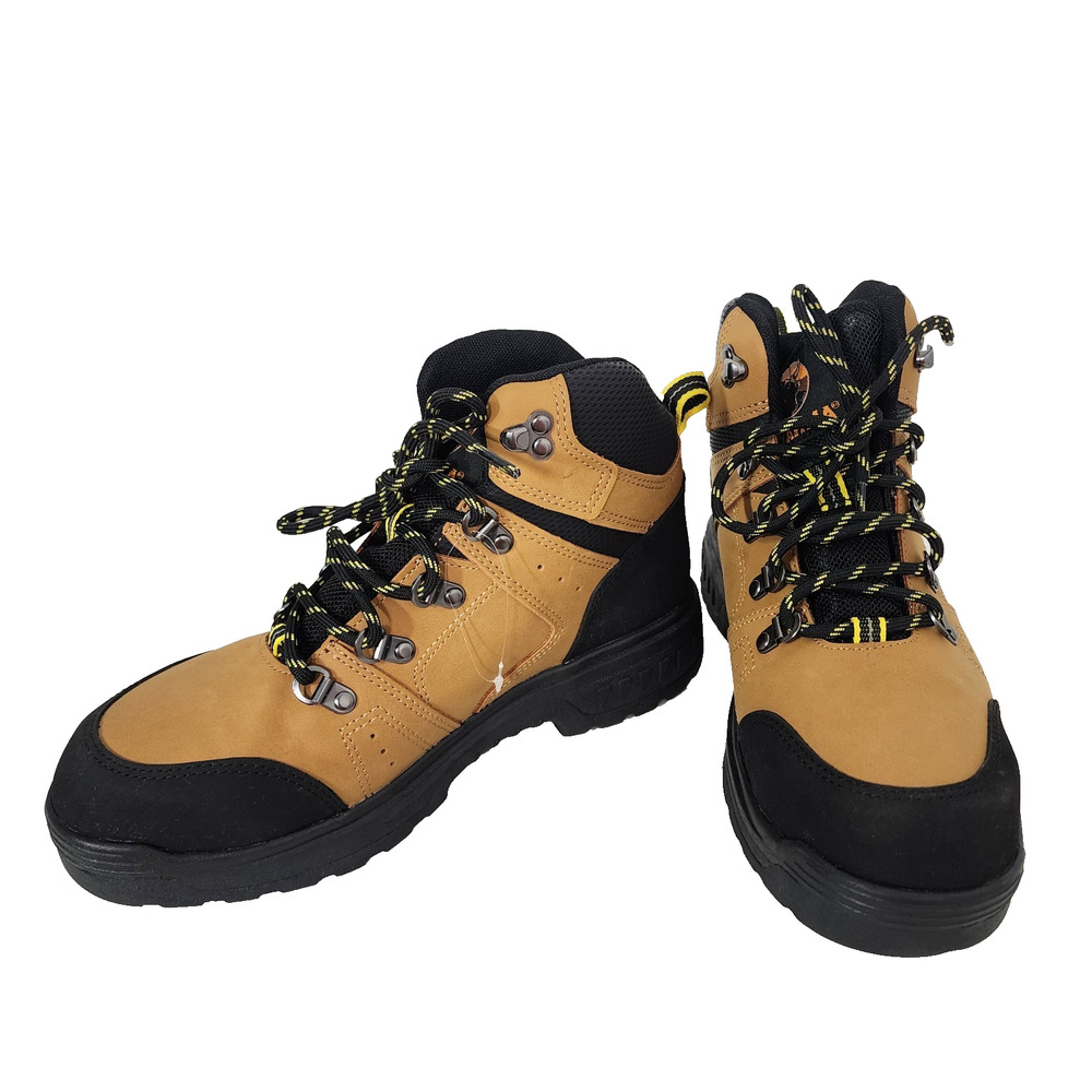 Brahma Men's Appaloosa 6" Steel Toe Work Boots Size 7 Wheat Anti Fatigue Breathe
